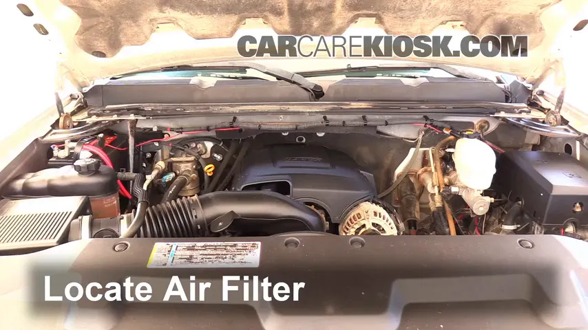 2008 Chevrolet Silverado 2500 HD LT 6.0L V8 Crew Cab Pickup (4 Door) Air Filter (Engine)